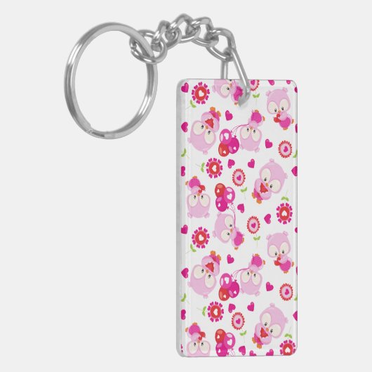 Eigendom, kotelbezit, roze bezit, hart sleutelhanger (Voorkant Links)