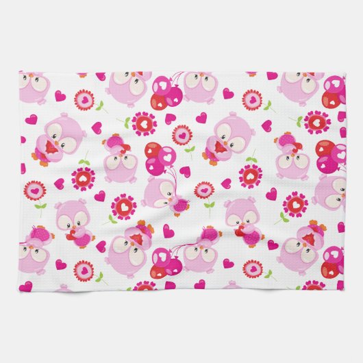 Eigendom, kotelbezit, roze bezit, hart theedoek (Horizontaal)