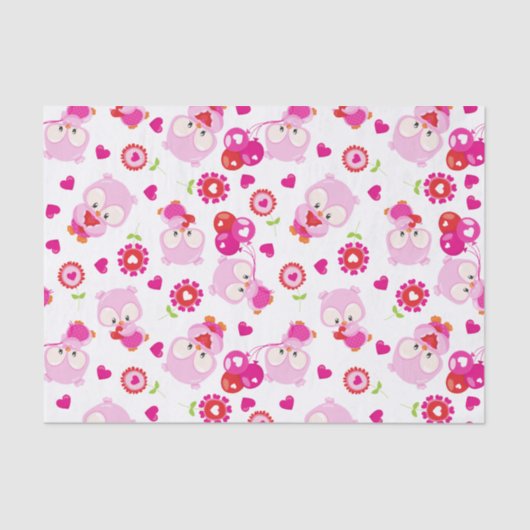 Eigendom, kotelbezit, roze bezit, hart tissuepapier (Voorkant)