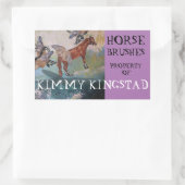 EIGENDOM RECHTHOEKIGE STICKER (Tas)