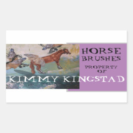 EIGENDOM RECHTHOEKIGE STICKER