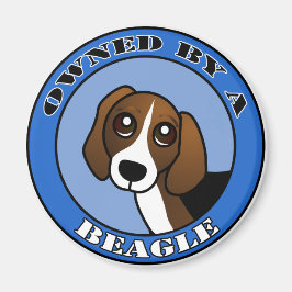 Eigendom van A Beagle - Blauw Magneet