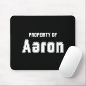 Eigendom van Aaron Funny Bachelorette Cadeaus voor Muismat (Met muis)