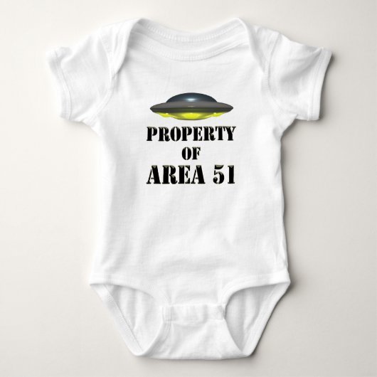 Eigendom van Area 51 Romper (Voorkant)