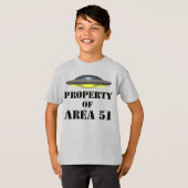 Eigendom van Area 51 T-shirt (Voorkant volledig)