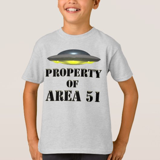 Eigendom van Area 51 T-shirt (Voorkant)