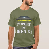 Eigendom van Area 51 T-shirt (Voorkant)