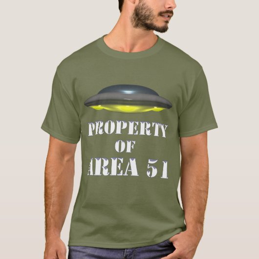 Eigendom van Area 51 T-shirt (Voorkant)