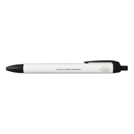 Eigendom van Bill Corporation Minimalist Zwarte Inkt Pen