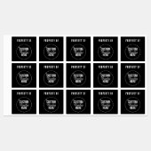 Eigendom van Black Business Logo Labels (Vel)