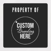 Eigendom van Black Business Logo Labels (Design 2)