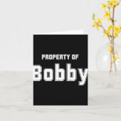 Eigendom van Bobby Funny Bachelorette Cadeaus voor Kaart (Gele Bloem)