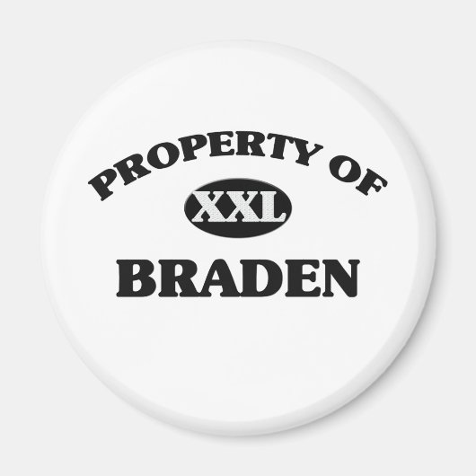 Eigendom van BRADEN Magneet (Voorkant)