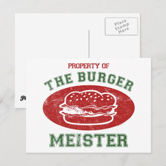 Eigendom van Burger Meister Briefkaart (Voorkant / Achterkant)