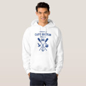 Eigendom van Cape Breton Dark Blue Letters Hoodie (Voorkant volledig)