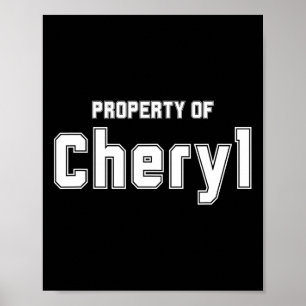 Eigendom van Cheryl Grappige Bachelor Cadeaus Voor Poster