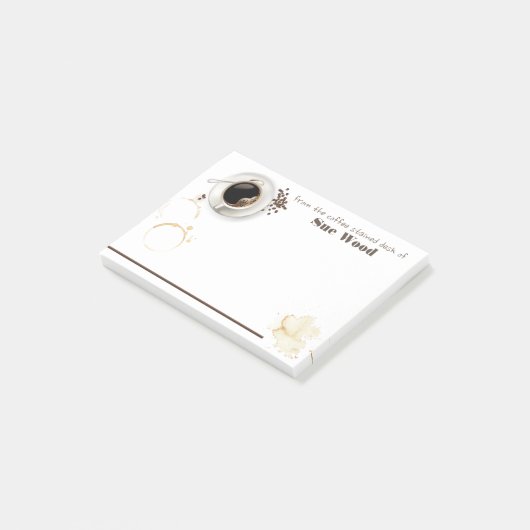 Eigendom van Coffee Post-it Notes (Schuin)