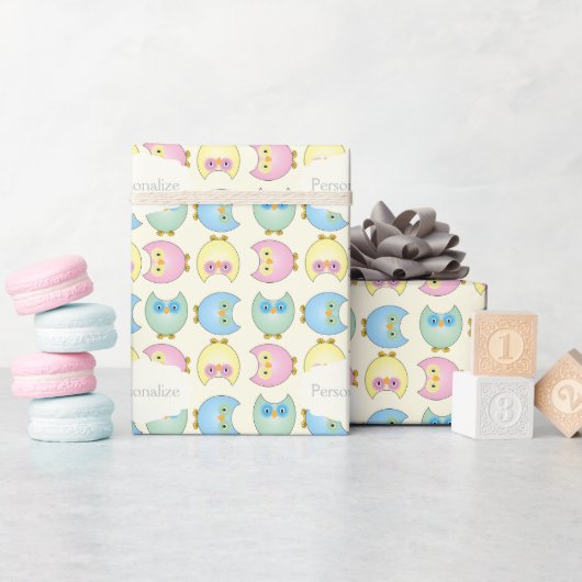Eigendom van Cute Pastel Cadeaupapier (Baby Shower)