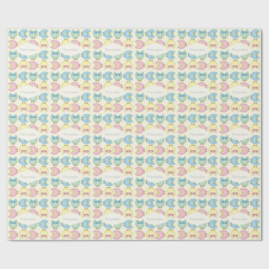 Eigendom van Cute Pastel Cadeaupapier (Vlak)