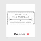Eigendom van de Academy Sticker (Vel)