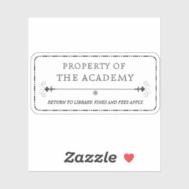 Eigendom van de Academy Sticker