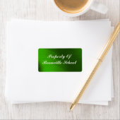 EIGENDOM VAN DE ADRESETIKETTEN ETIKET (Insitu)