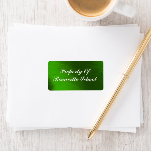 EIGENDOM VAN DE ADRESETIKETTEN ETIKET (Insitu)