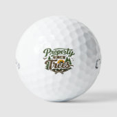 Eigendom Van De Bomen Golfballen - Grappige Slice  (Voorkant)
