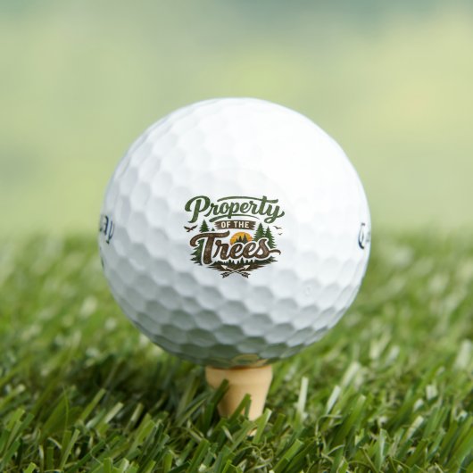 Eigendom Van De Bomen Golfballen - Grappige Slice  (Insitu Shirt)