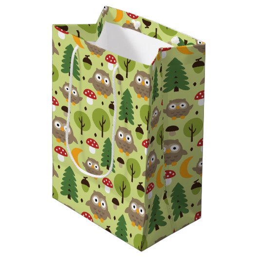 Eigendom van de bosmiddelmatige giftzak medium cadeauzakje (Voorkant Gekanteld)
