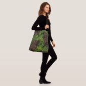 Eigendom van de eikenboom, groen en bruin crossbody tas (Op model)