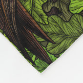 Eigendom van de eikenboom, groen en bruin fleece deken (Hoek)