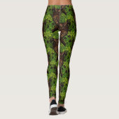 Eigendom van de eikenboom, groen en bruin leggings (Achterkant)