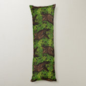 Eigendom van de eikenboom, groen en bruin lichaamskussen (Achterkant (Verticaal))