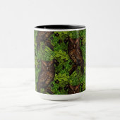 Eigendom van de eikenboom, groen en bruin mok (Midden)