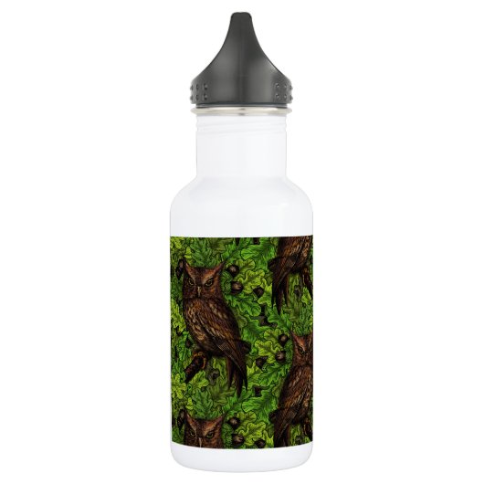 Eigendom van de eikenboom, groen en bruin waterfles (Links)