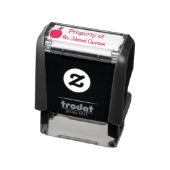 Eigendom van de klas van de leraar met appel  zelfinktende stempel (Product)