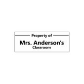 Eigendom van de klas van de leraar  zelfinktende stempel (Design)