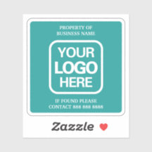 eigendom van de onderneming | Blauwgroen | Witte L