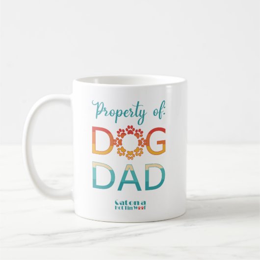 Eigendom van Dog Dad Koffiemok (Links)