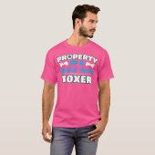 Eigendom van een bedorven rotte bokser t-shirt (Voorkant volledig)