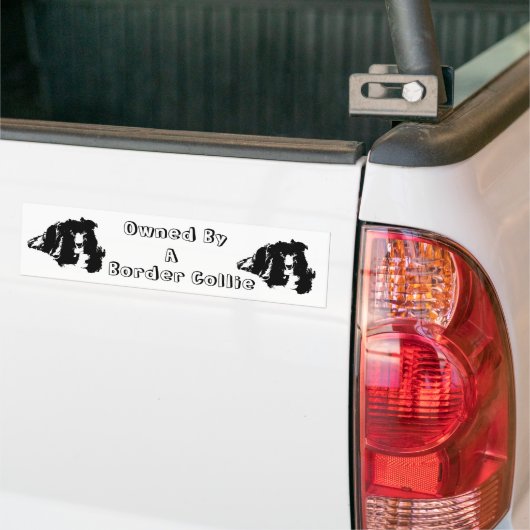 Eigendom van een Border Collie Funny Bumpersticker (Op Truck)