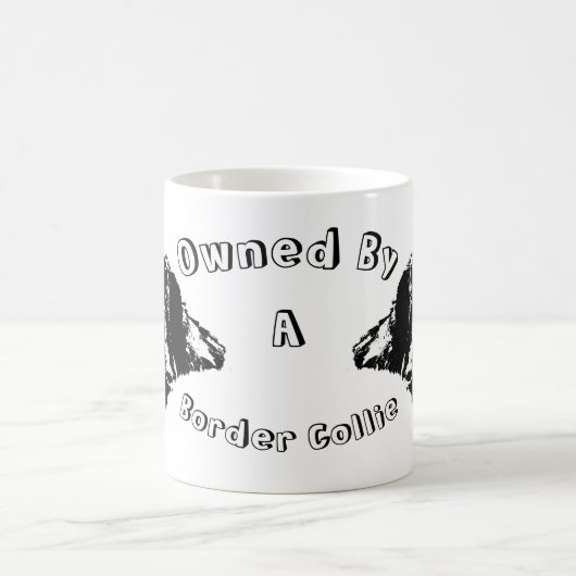 Eigendom van een Border Collie Funny Dog Koffiemok (Center)