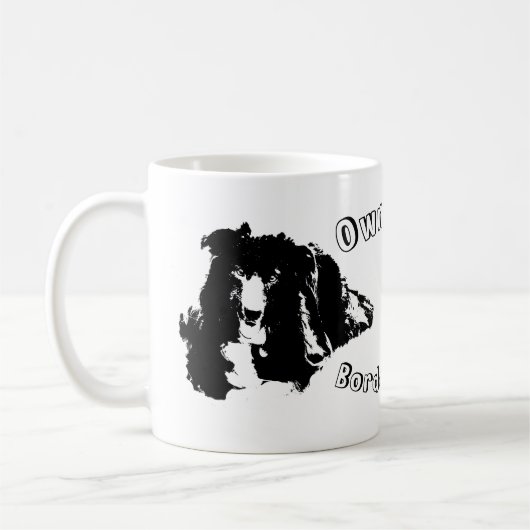 Eigendom van een Border Collie Funny Dog Koffiemok (Links)