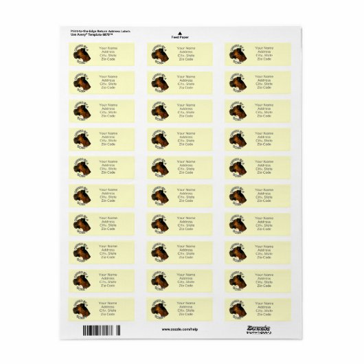 Eigendom van een Boxer Dog Address Label (Full Sheet)