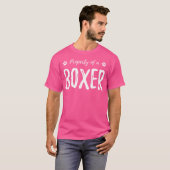 Eigendom van een Boxer Funny Dog Lovers GIF T-shirt (Voorkant volledig)