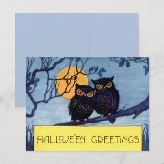 Eigendom van een Briefkaart van de Boom Halloween (Voorkant / Achterkant)