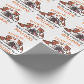 Eigendom van een Bulldog Cadeaupapier (Hoek)