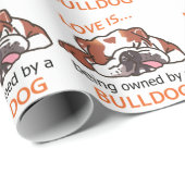 Eigendom van een Bulldog Cadeaupapier (Rol Hoek)