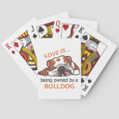 Eigendom van een Bulldog Pokerkaarten (Achterkant)